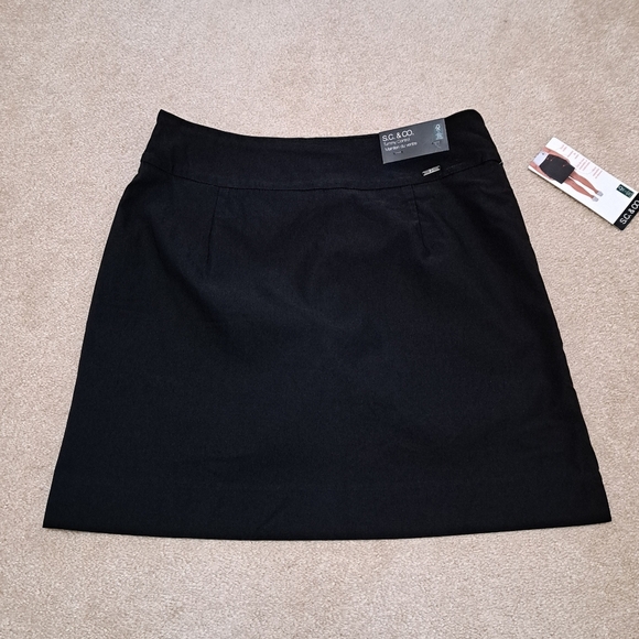 S.C.& Co. Pull On Skort Black Stretch Skirt Women's Various Sizes New! - Picture 12 of 12
